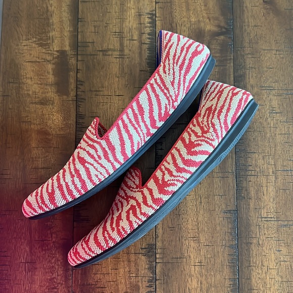Rothy's The Loafer Red Zebra Shoes - Picture 6 of 11